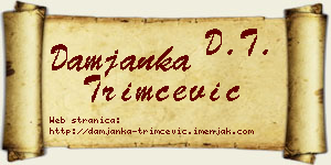 Damjanka Trimčević vizit kartica